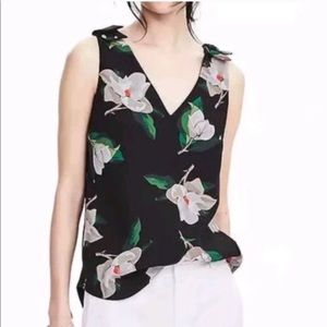 Banana Republic Floral Blouse Tank TOP Size XS